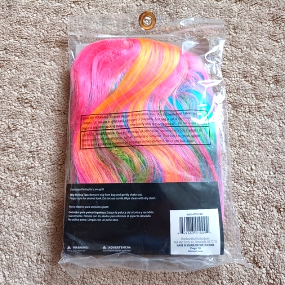 Pastel Rainbow Wig - Picture 2 of 2